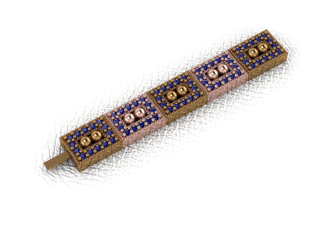 wristband men design 36 piece drawings wristbands  wristbands 3D print model_34