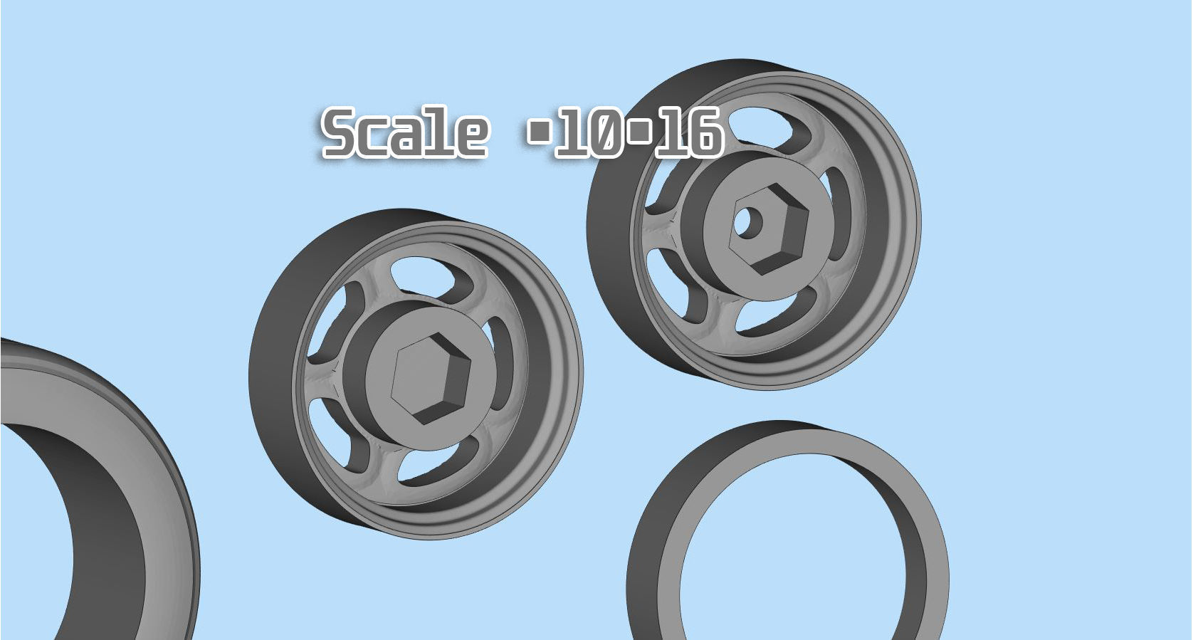 Rims and Tires ready to print STL File 3D printing wheel 3D model 3D ...