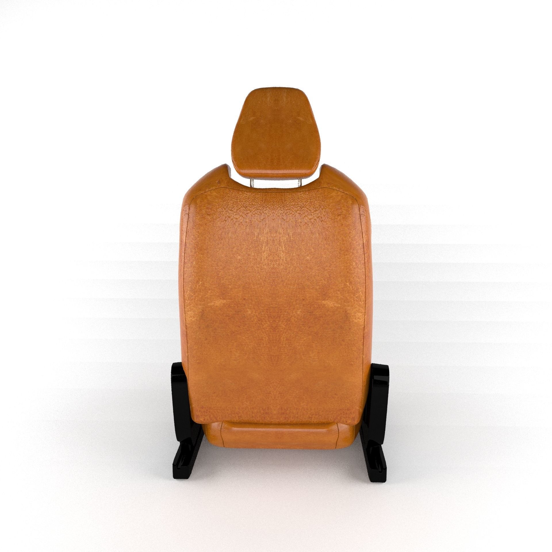 Car Seat Low-poly 3D model_13