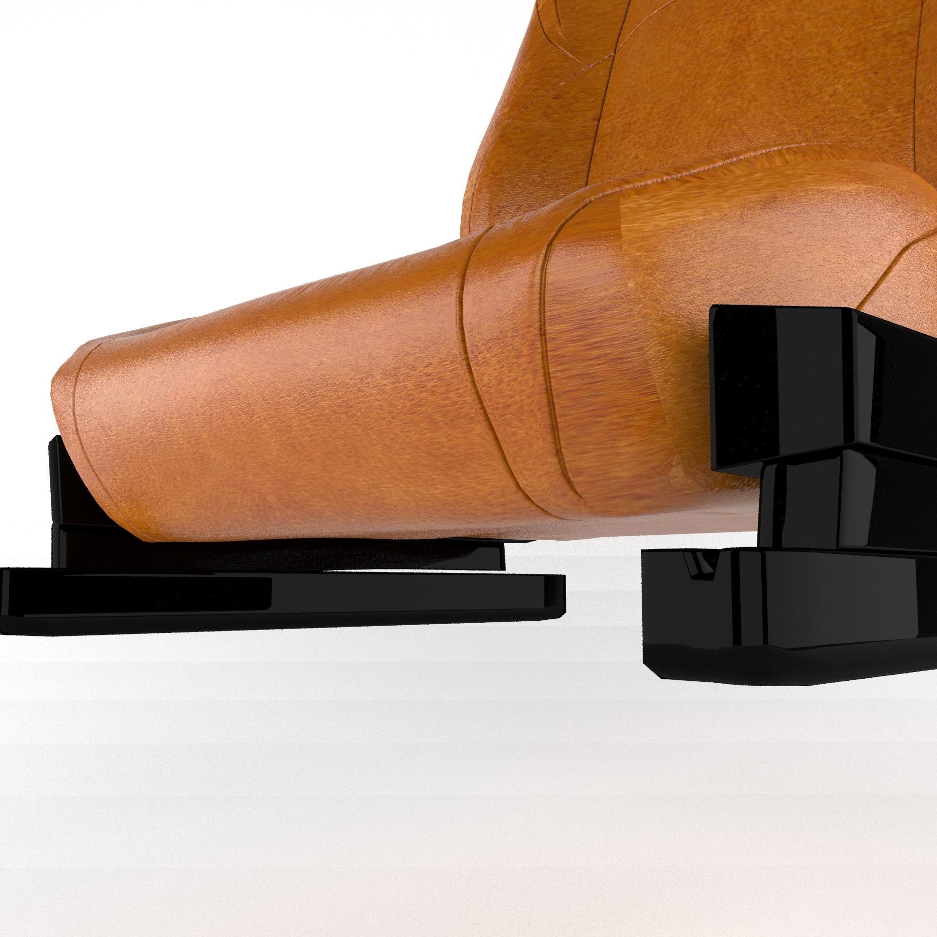 Car Seat Low-poly 3D model_14