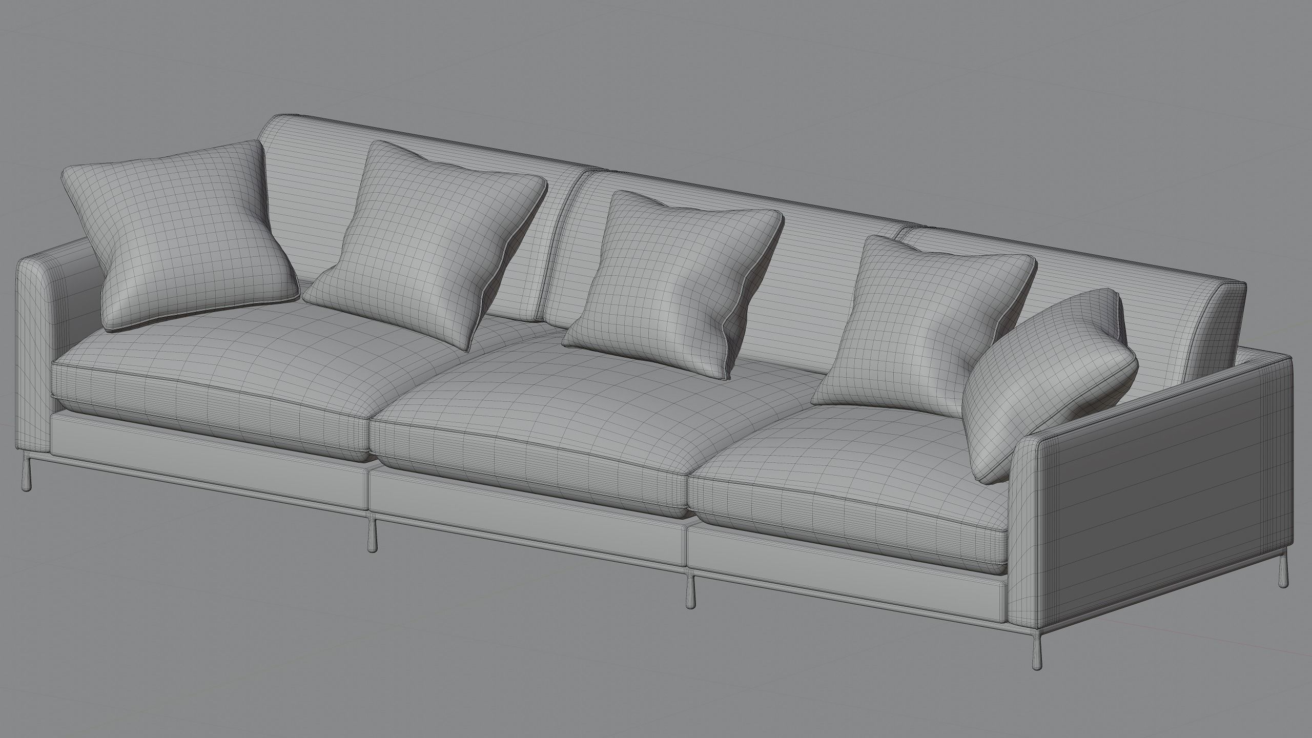 Heavenly 3-Seater Sofa 3D model_1