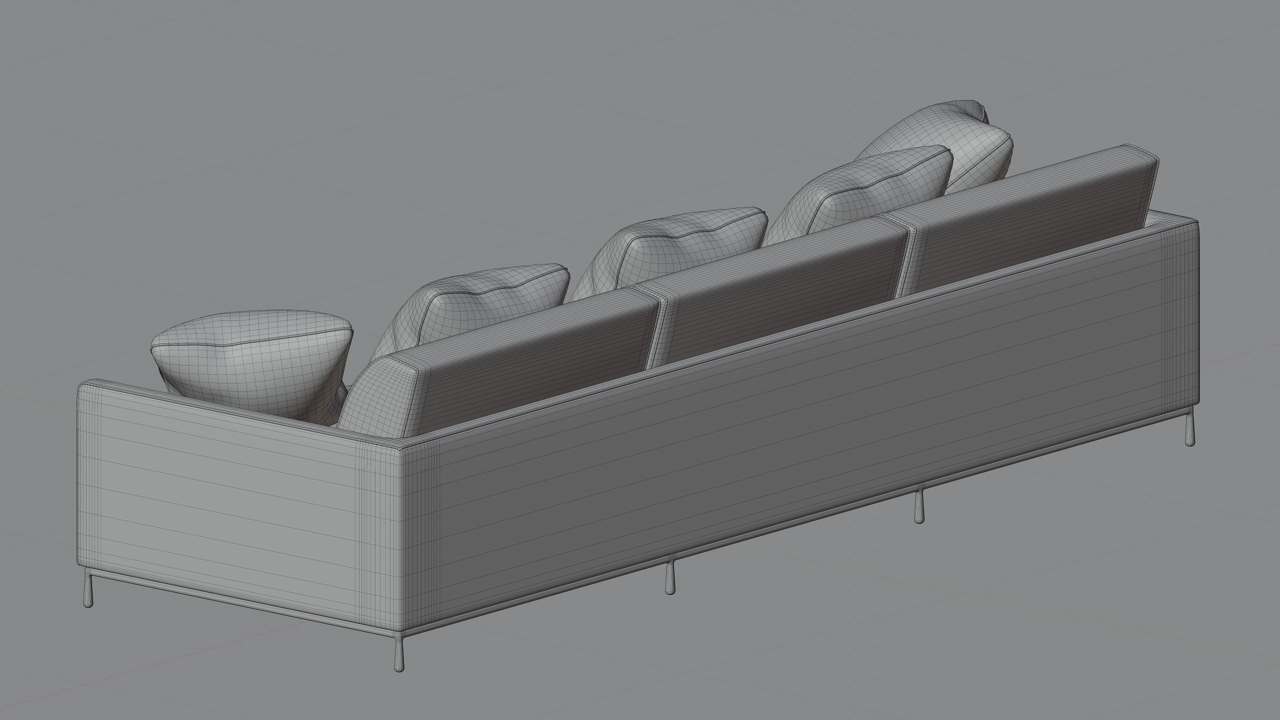 Heavenly 3-Seater Sofa 3D model_6