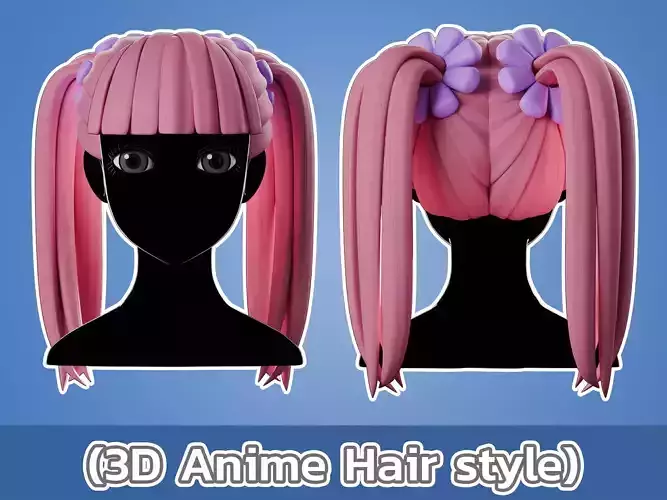 Anime hair style 12