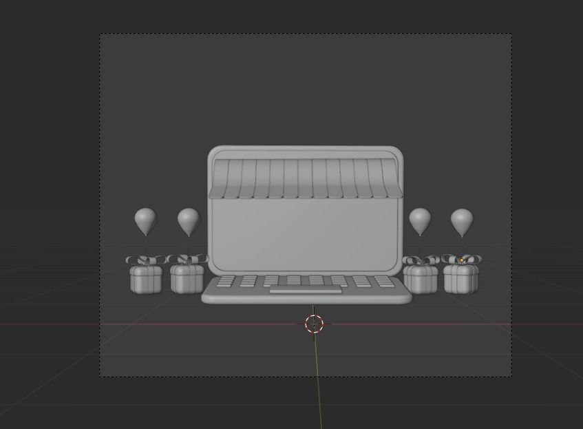 Online Store 3d Illustration Icon Pack 3D model_29