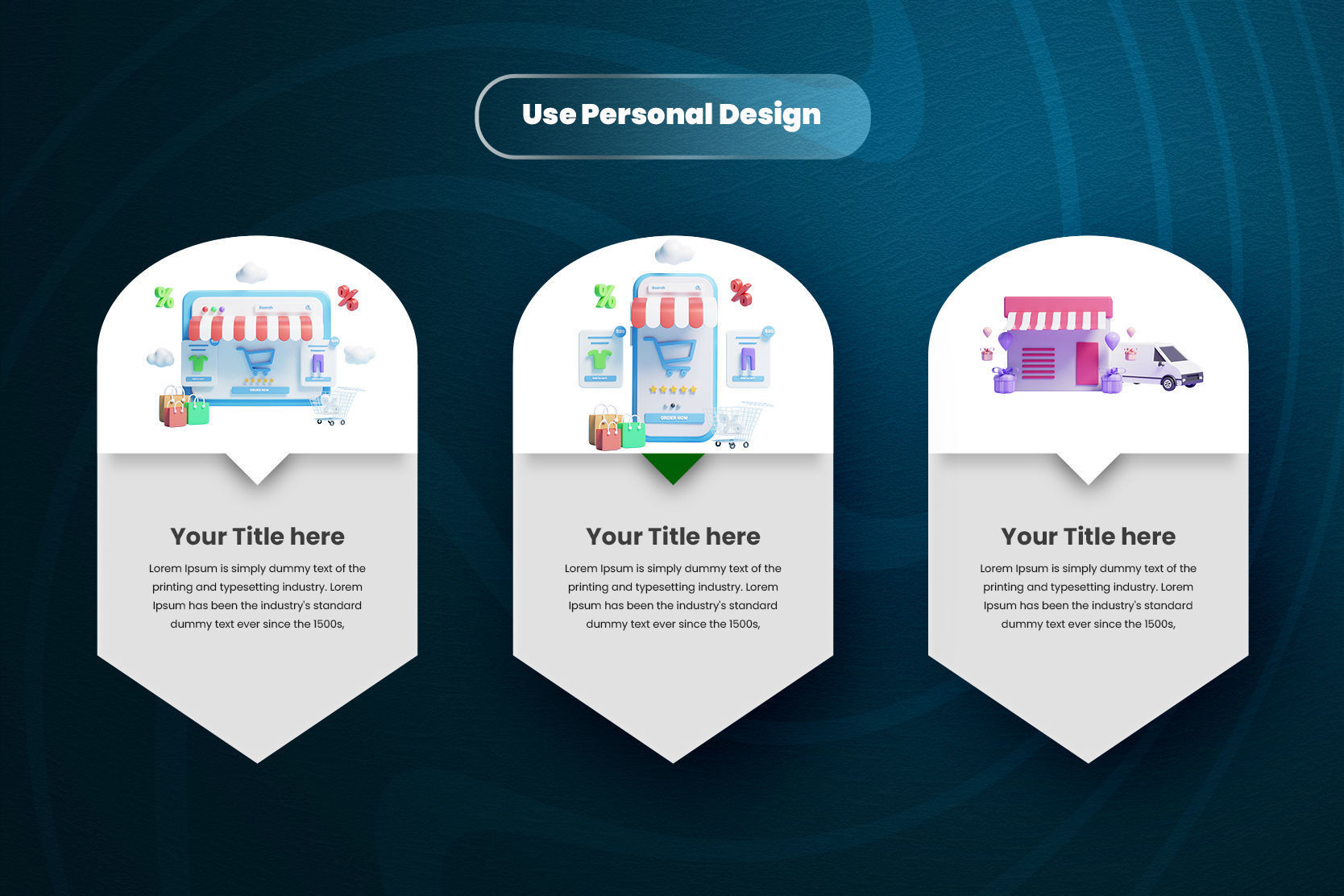 Online Store 3d Illustration Icon Pack 3D model_3