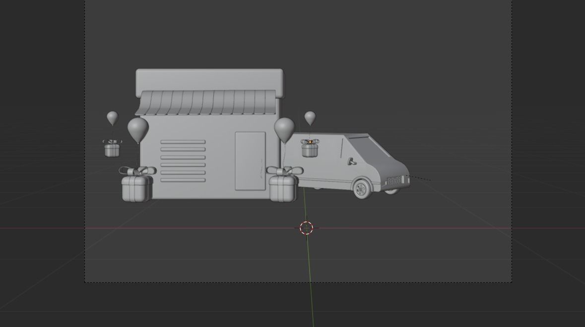 Online Store 3d Illustration Icon Pack 3D model_32