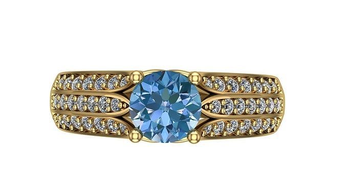 diamond ring  3D print model