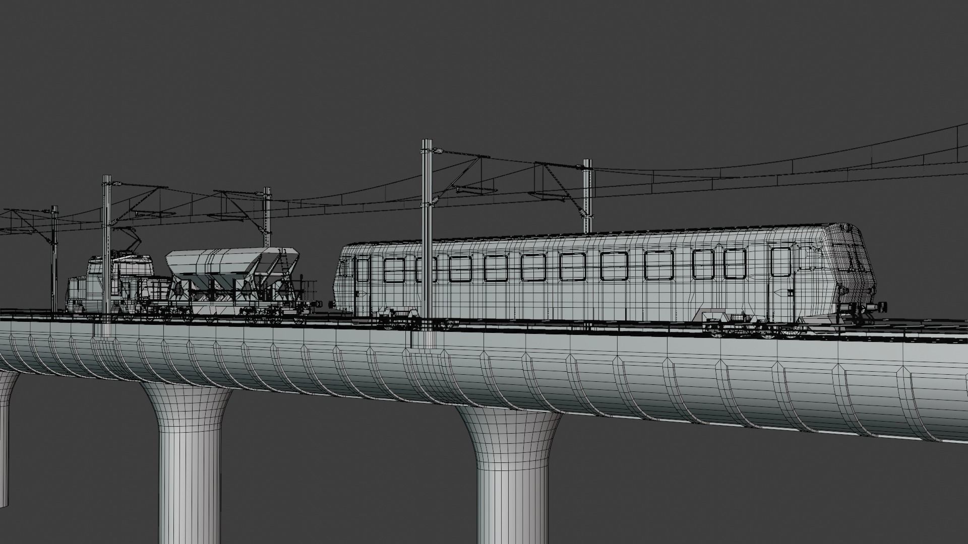 Railway station and bridge IV 3D Model Collection_2