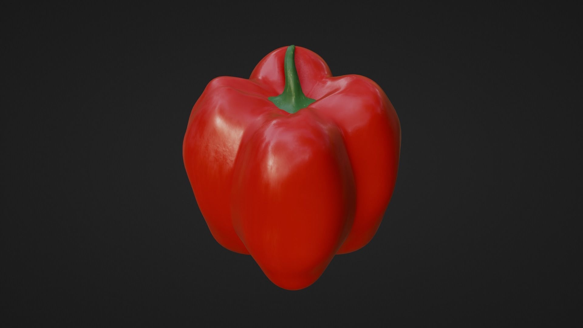 Red Bell Pepper 3D Model 3D model_1