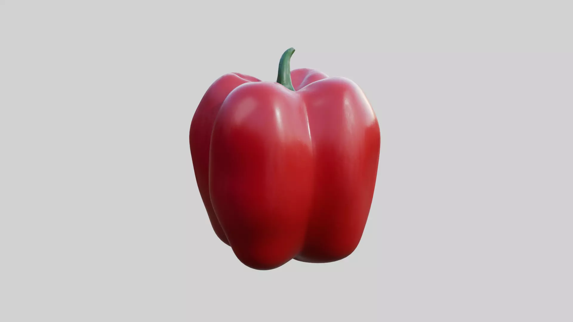 Red Bell Pepper 3D Model 3D model_0
