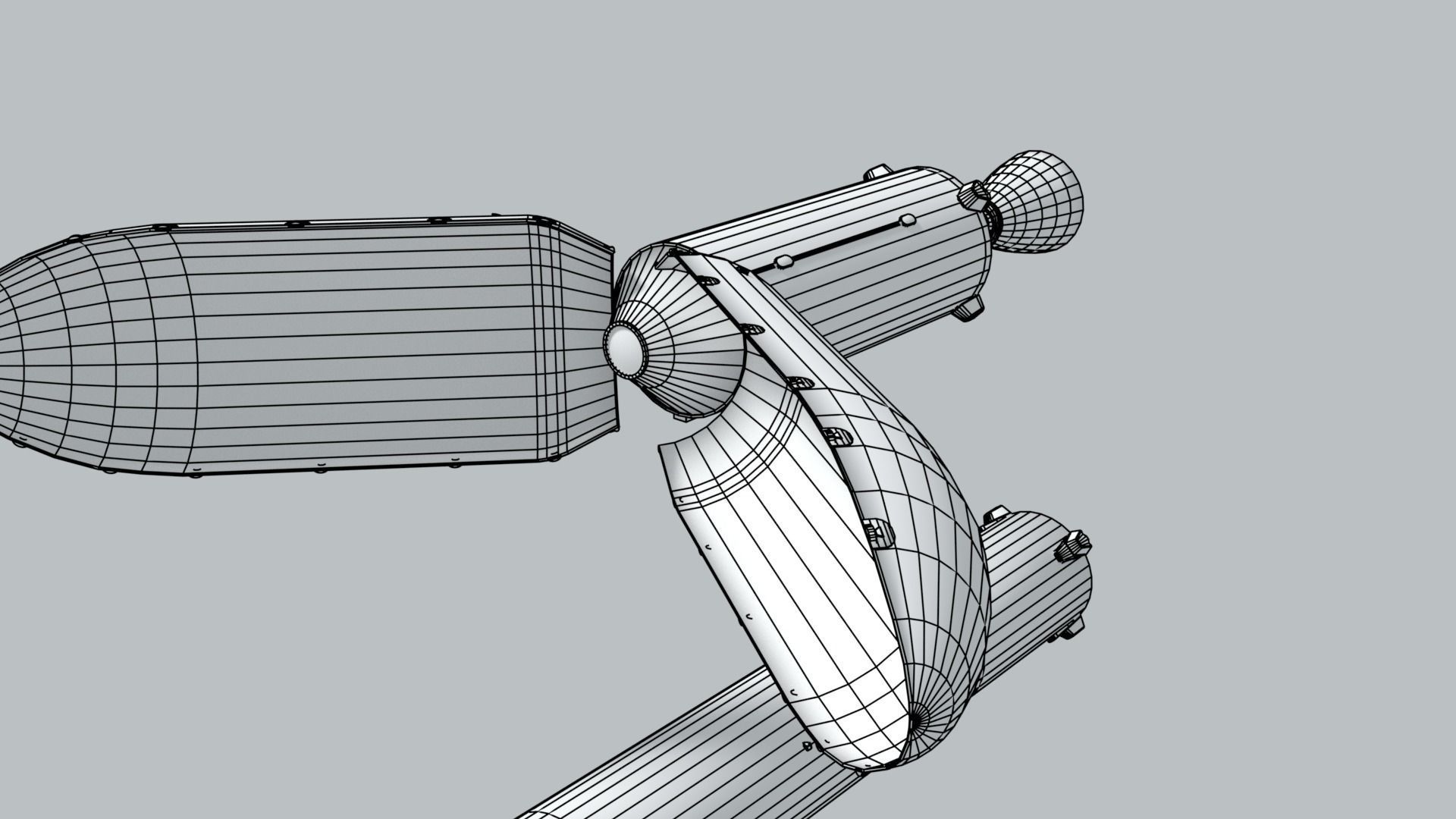 SpaceX Falcon 9 Rocket - Used and Unused 3D model_18