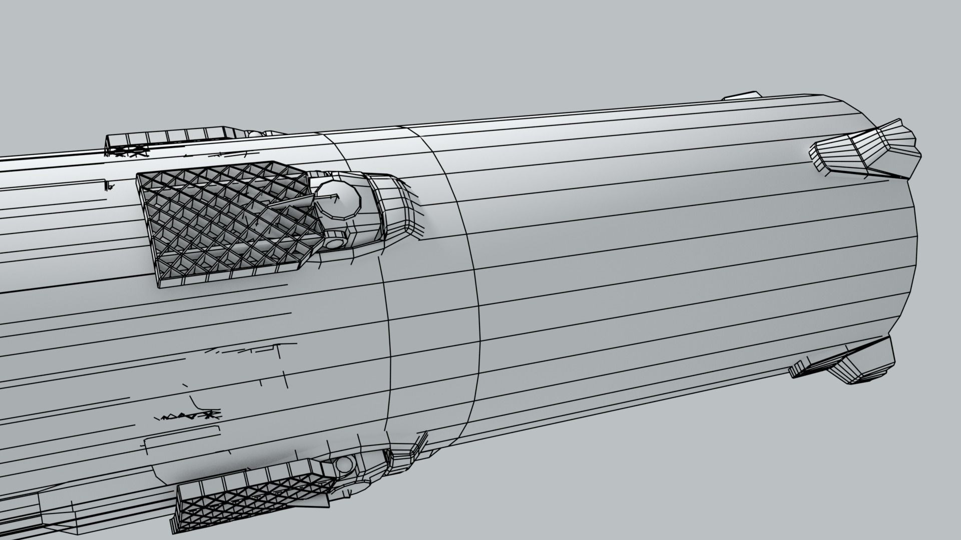 SpaceX Falcon 9 Rocket - Used and Unused 3D model_19