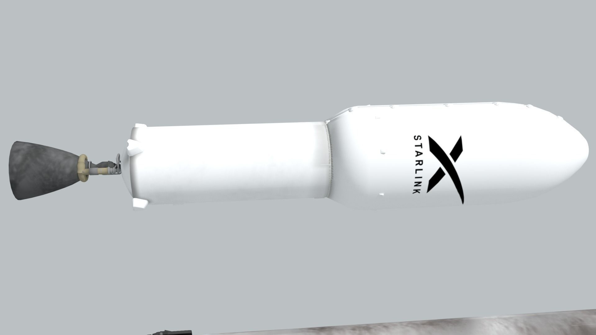 SpaceX Falcon 9 Rocket - Used and Unused 3D model_22