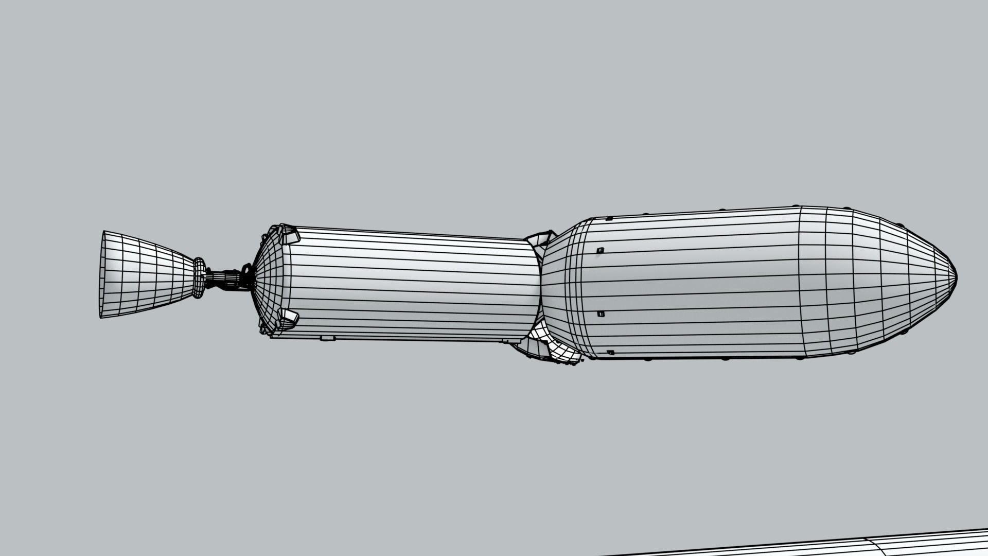 SpaceX Falcon 9 Rocket - Used and Unused 3D model_16
