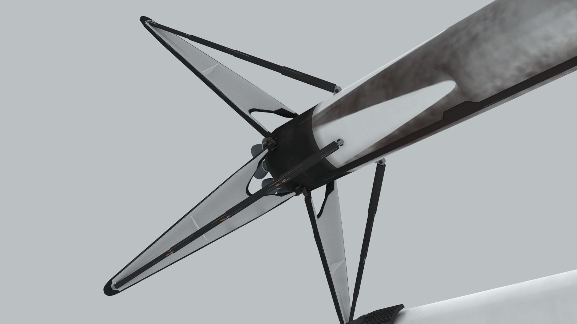 SpaceX Falcon 9 Rocket - Used and Unused 3D model_8