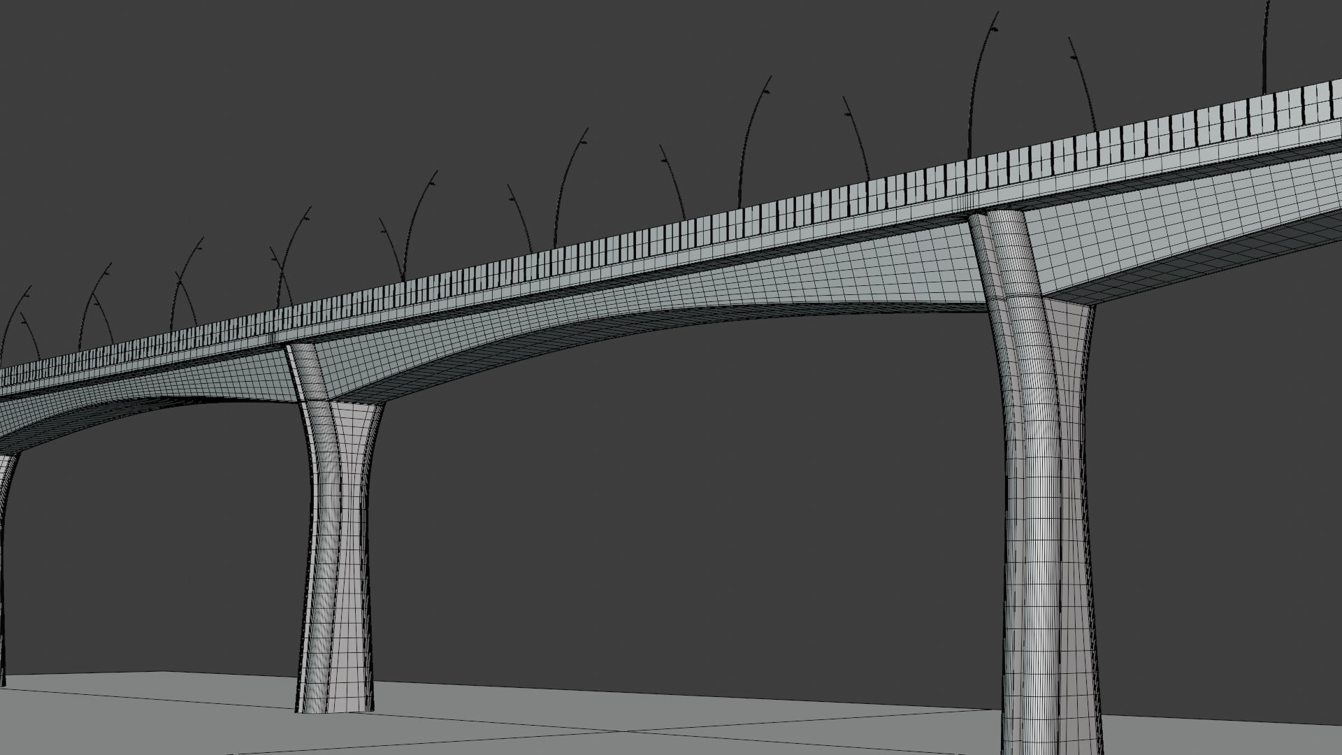 Road and railway bridge II 3D Model Collection_7