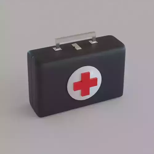 Medkit Model 1 Free low-poly 3D model