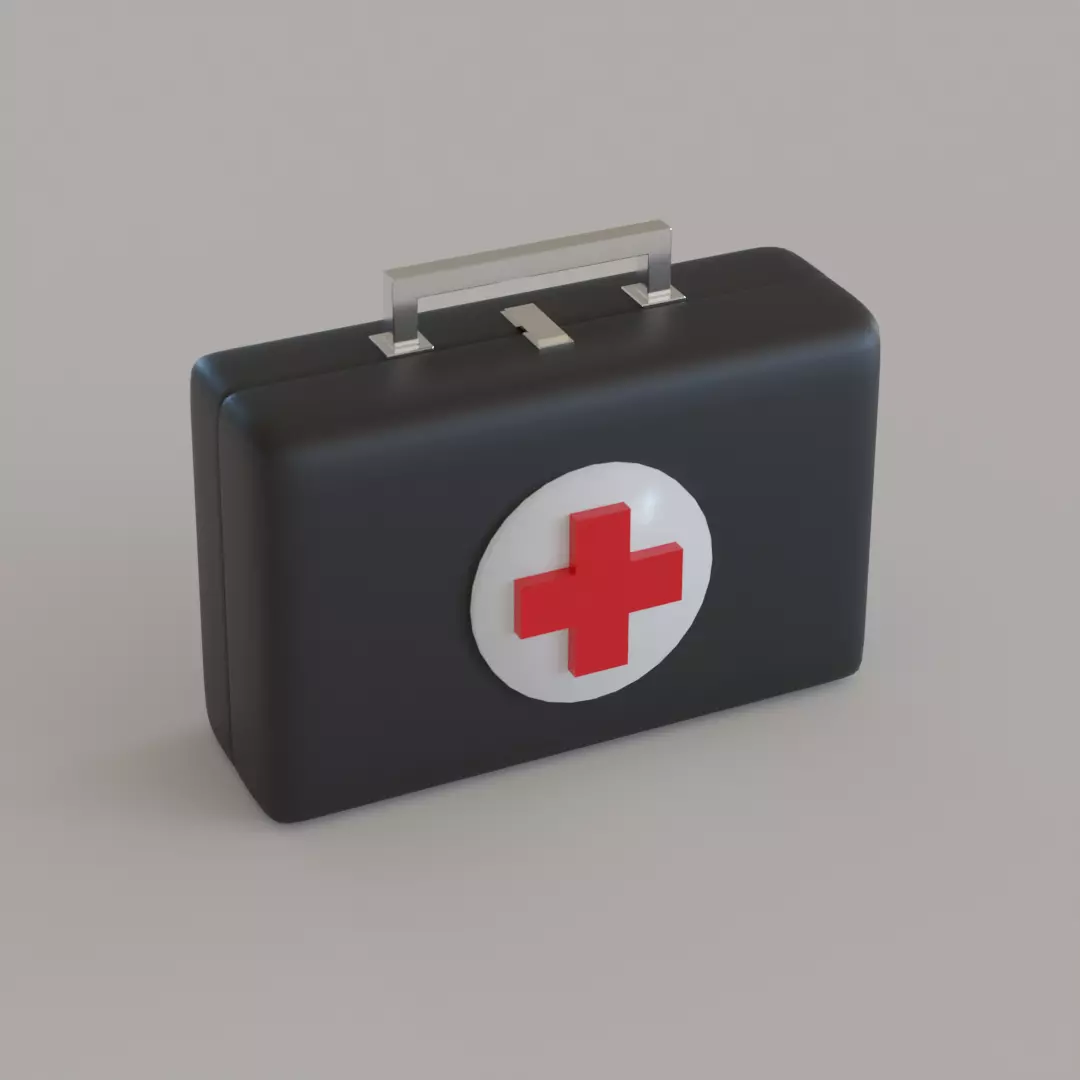 Medkit Model 1 Free low-poly 3D model_0