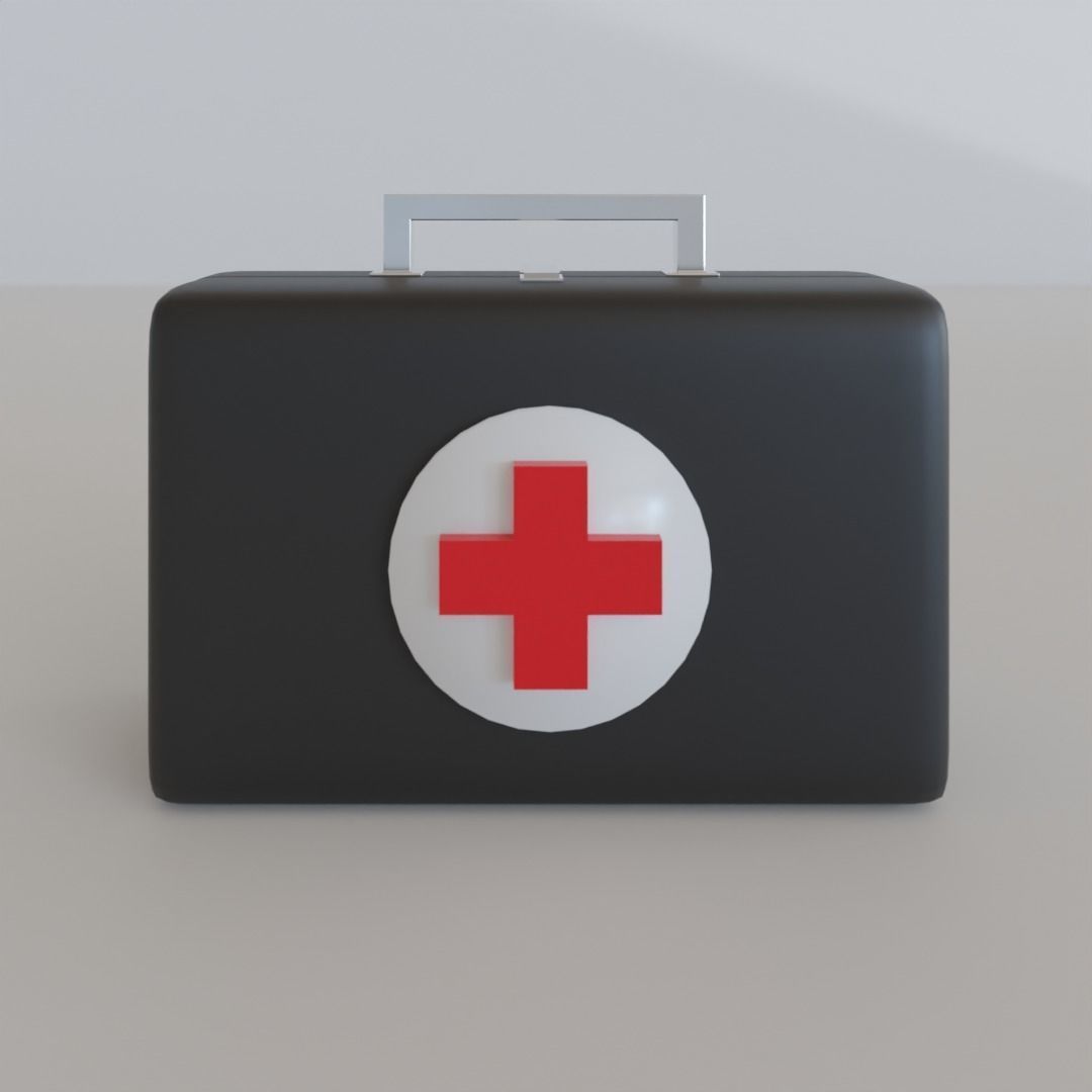 Medkit Model 1 Free low-poly 3D model_3