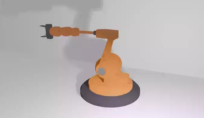  Low poly robotic arm