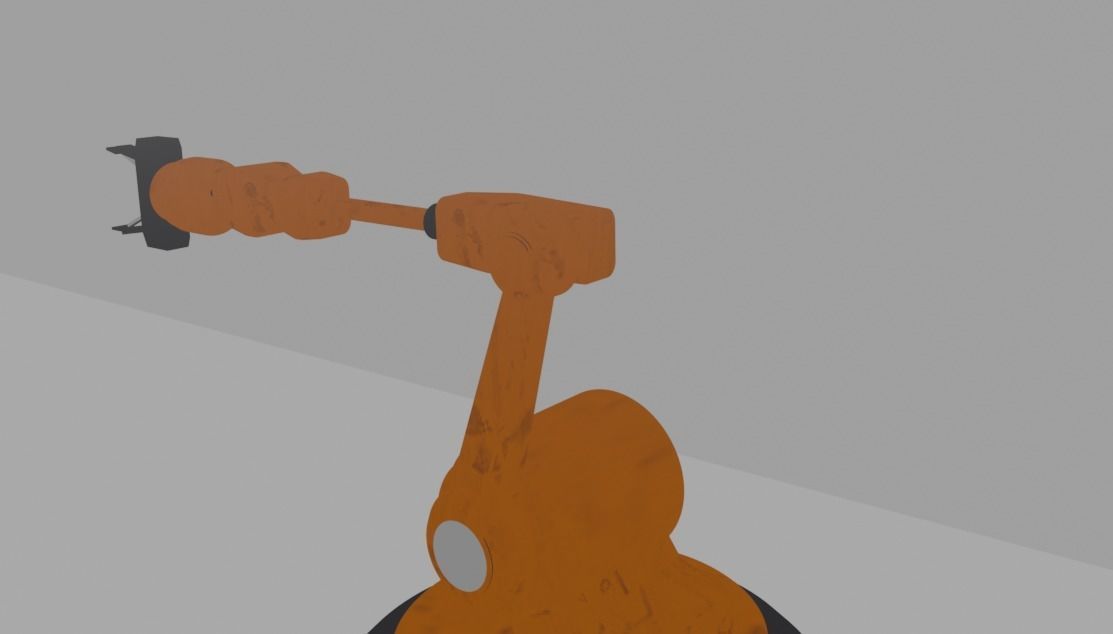  Low poly robotic arm Free 3D model_2
