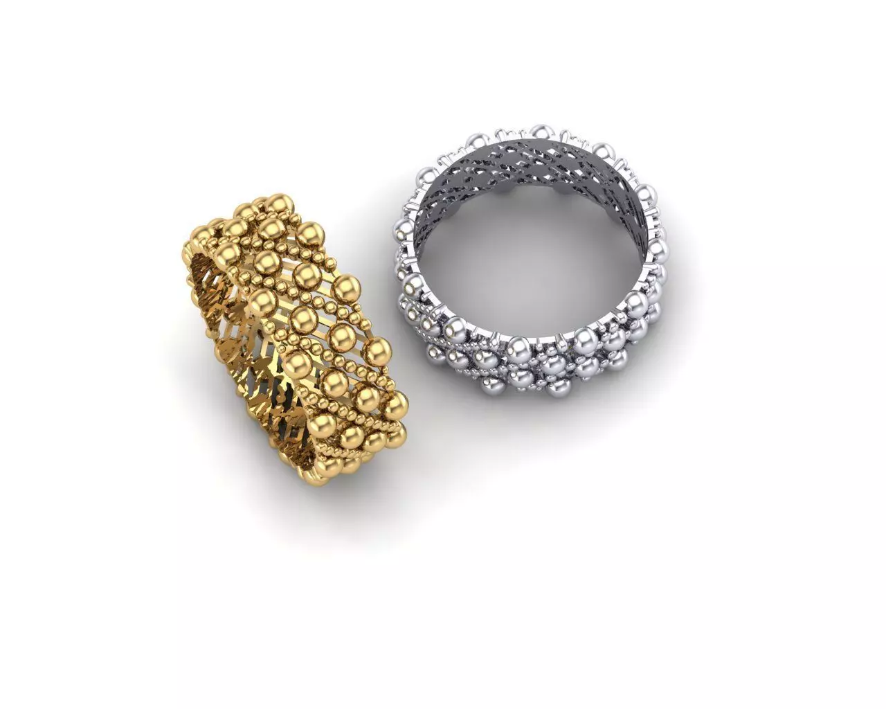 MILGRAIN RING 3D print model_0