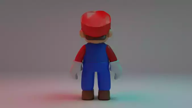 i make a super mario 3d game character 