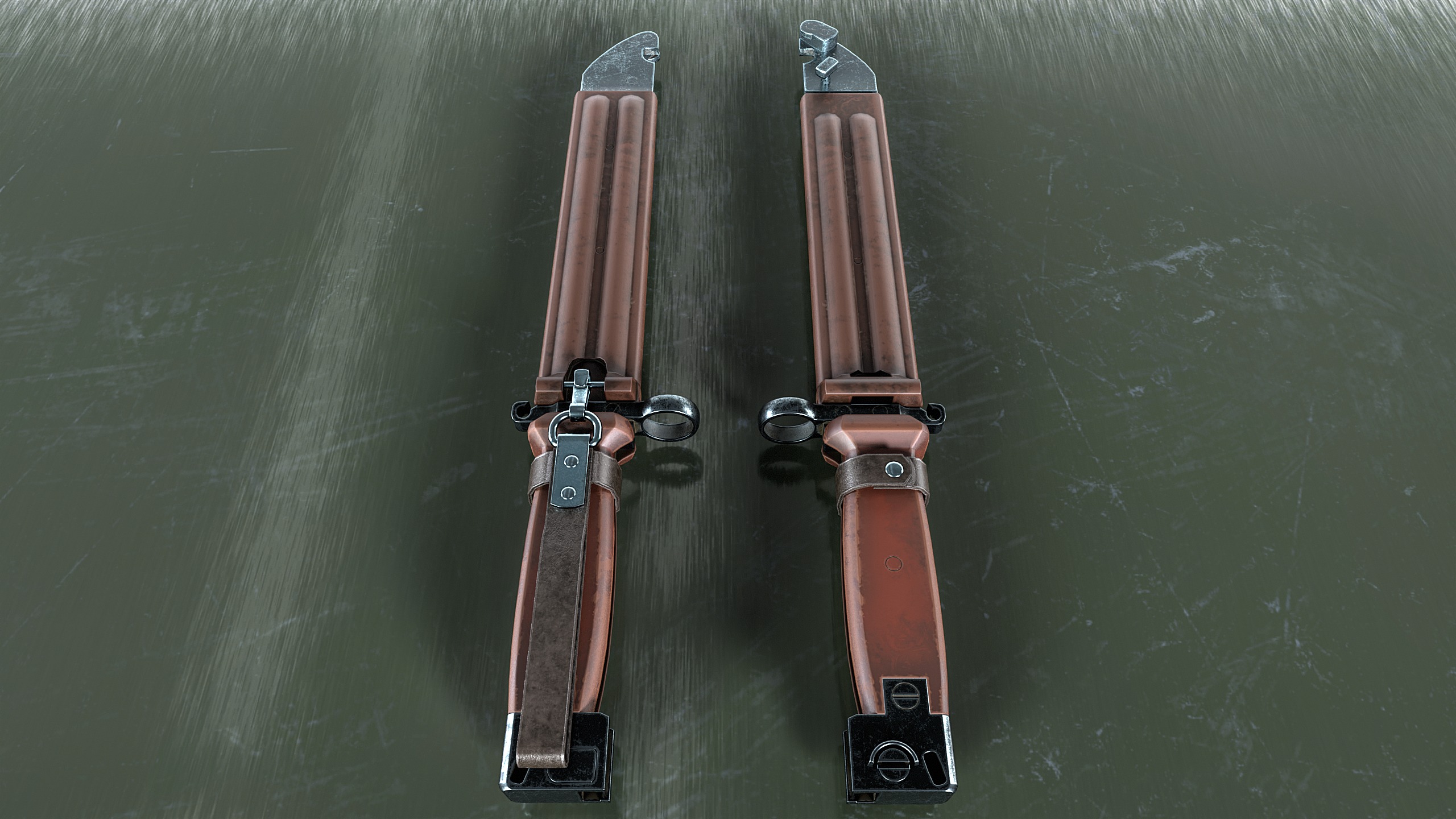 Bayonet AK-74 Low-poly 3D model_6