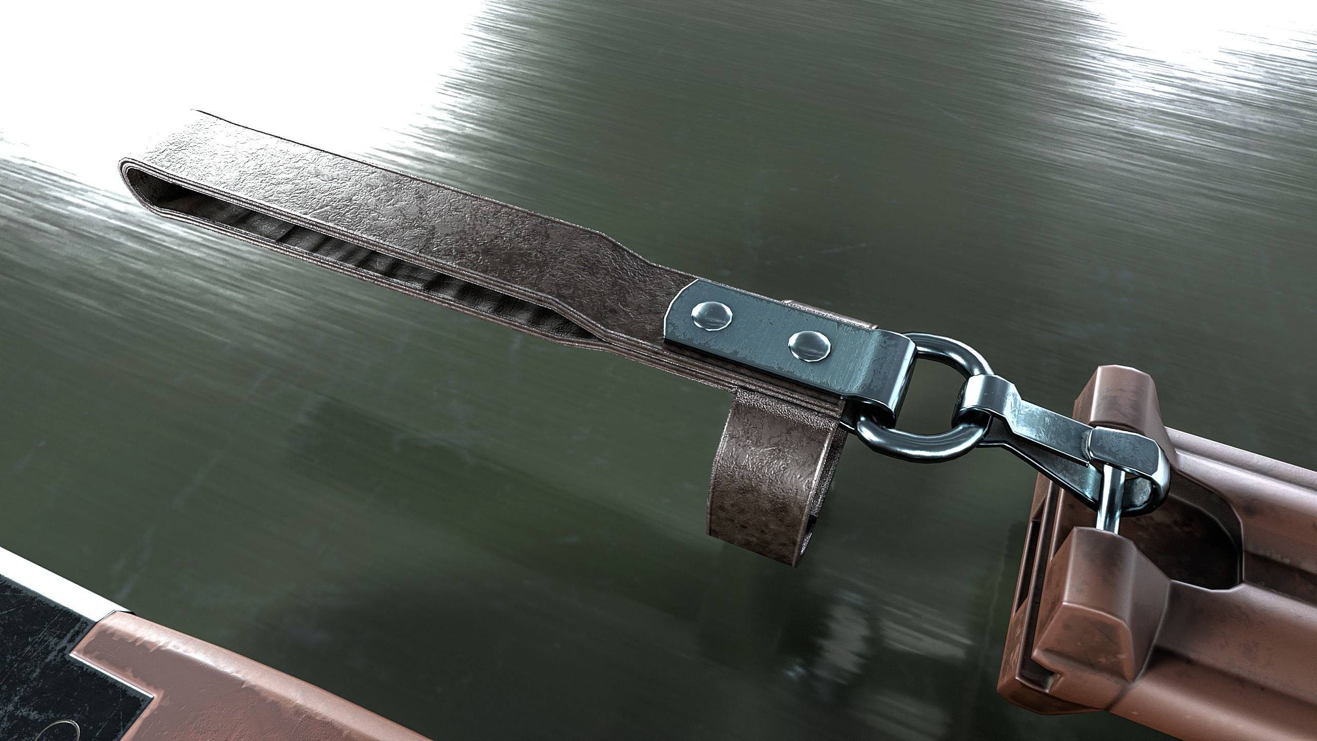 Bayonet AK-74 Low-poly 3D model_5