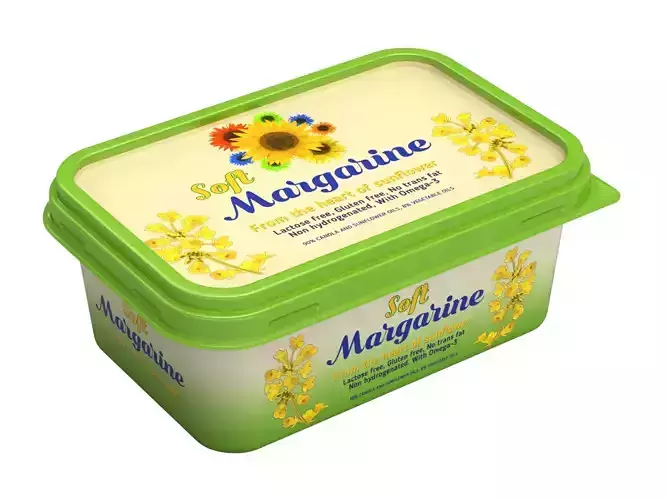 Full Margarine Box 3D model
