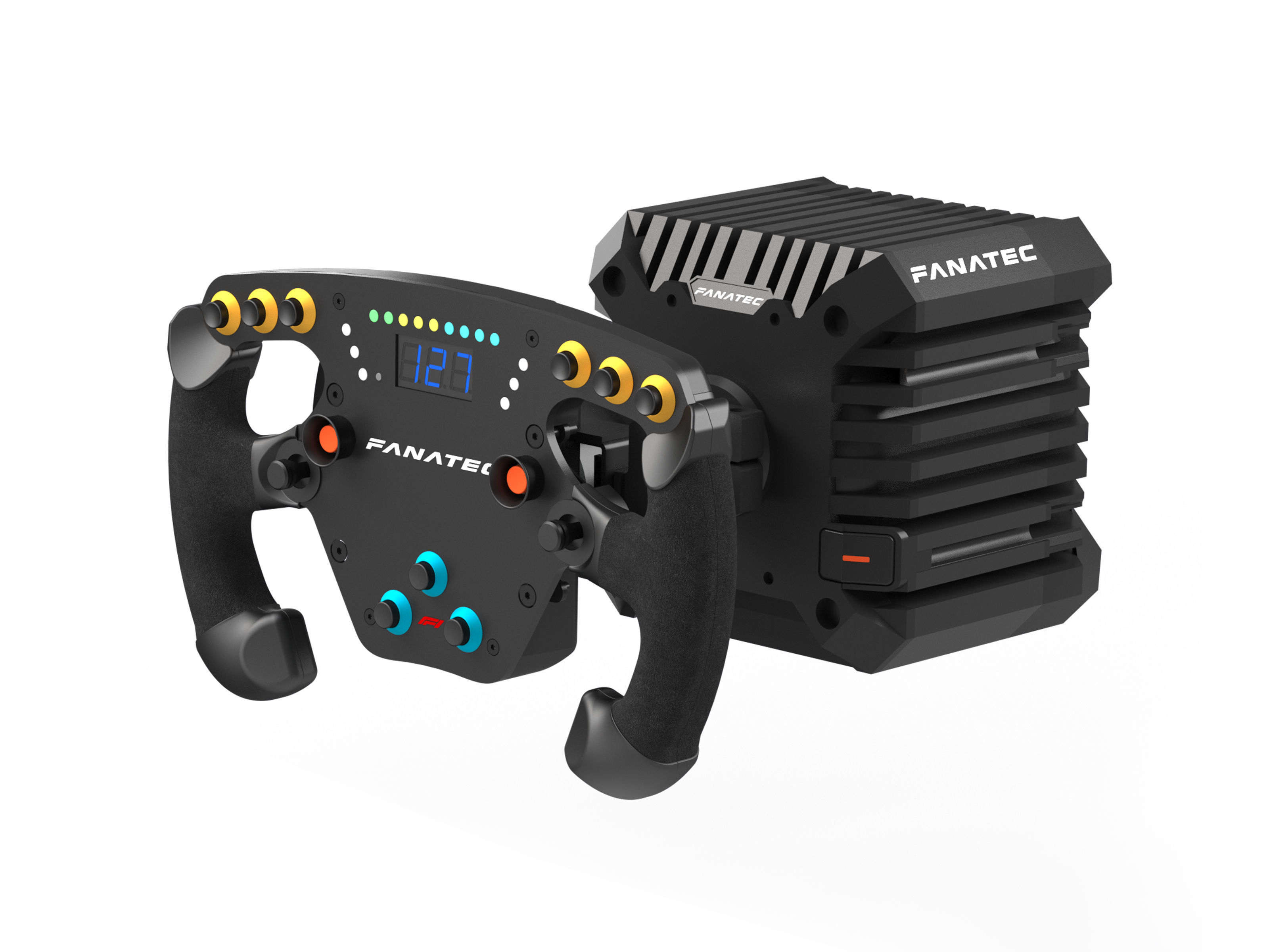 Fanatec F1 Wheel and Elite Pedals V2 3D model_1