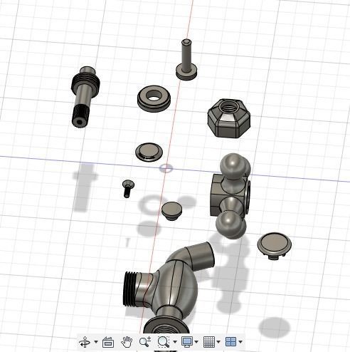 Water Tap  3D print model_5