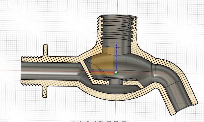 Water Tap  3D print model_2