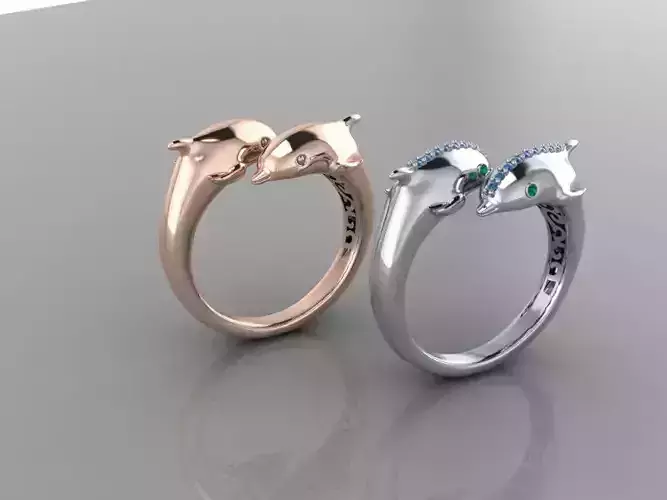 Dolphin ring JEWELRY RING  o3