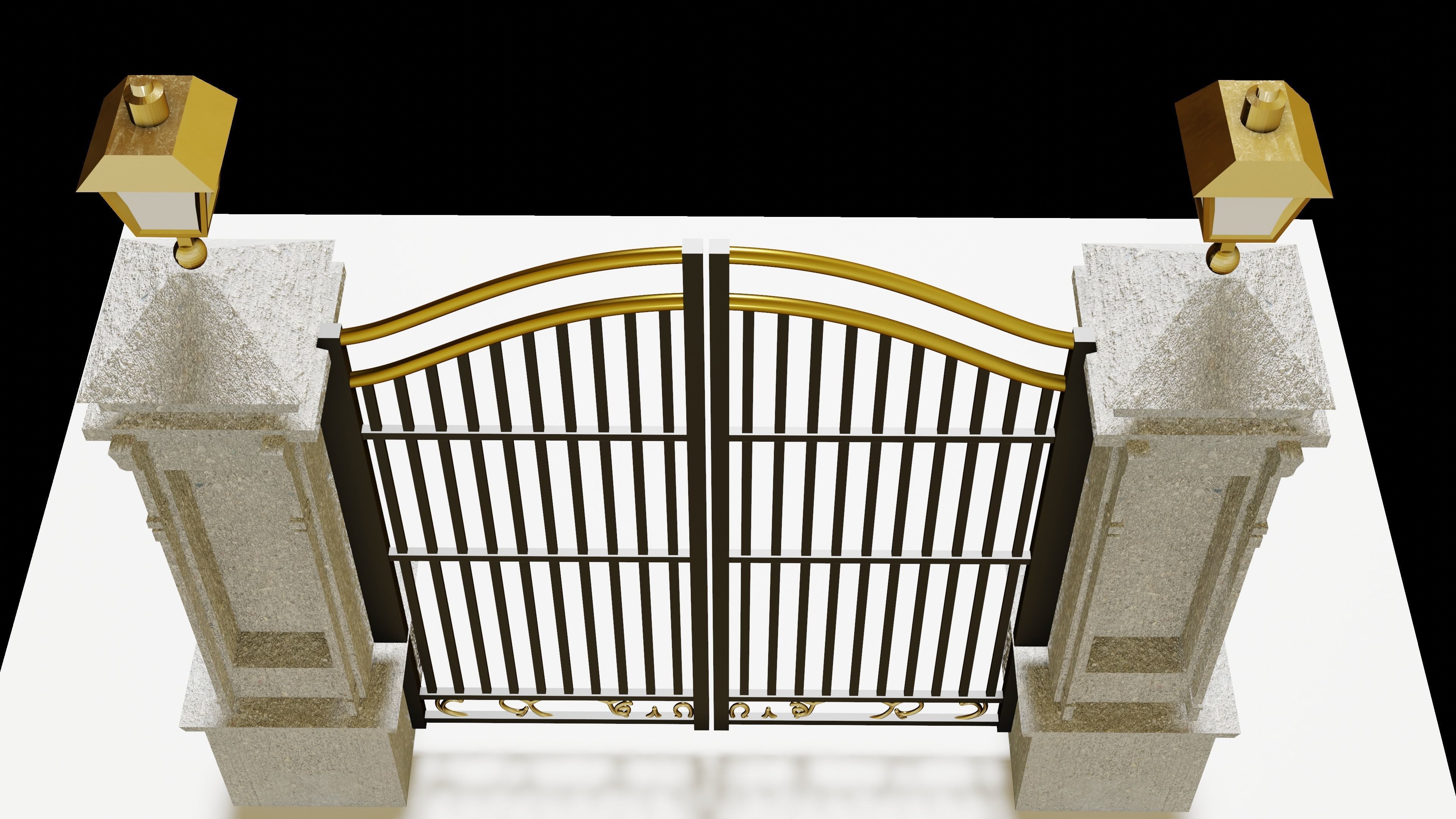Gate Architectural 3D model_2