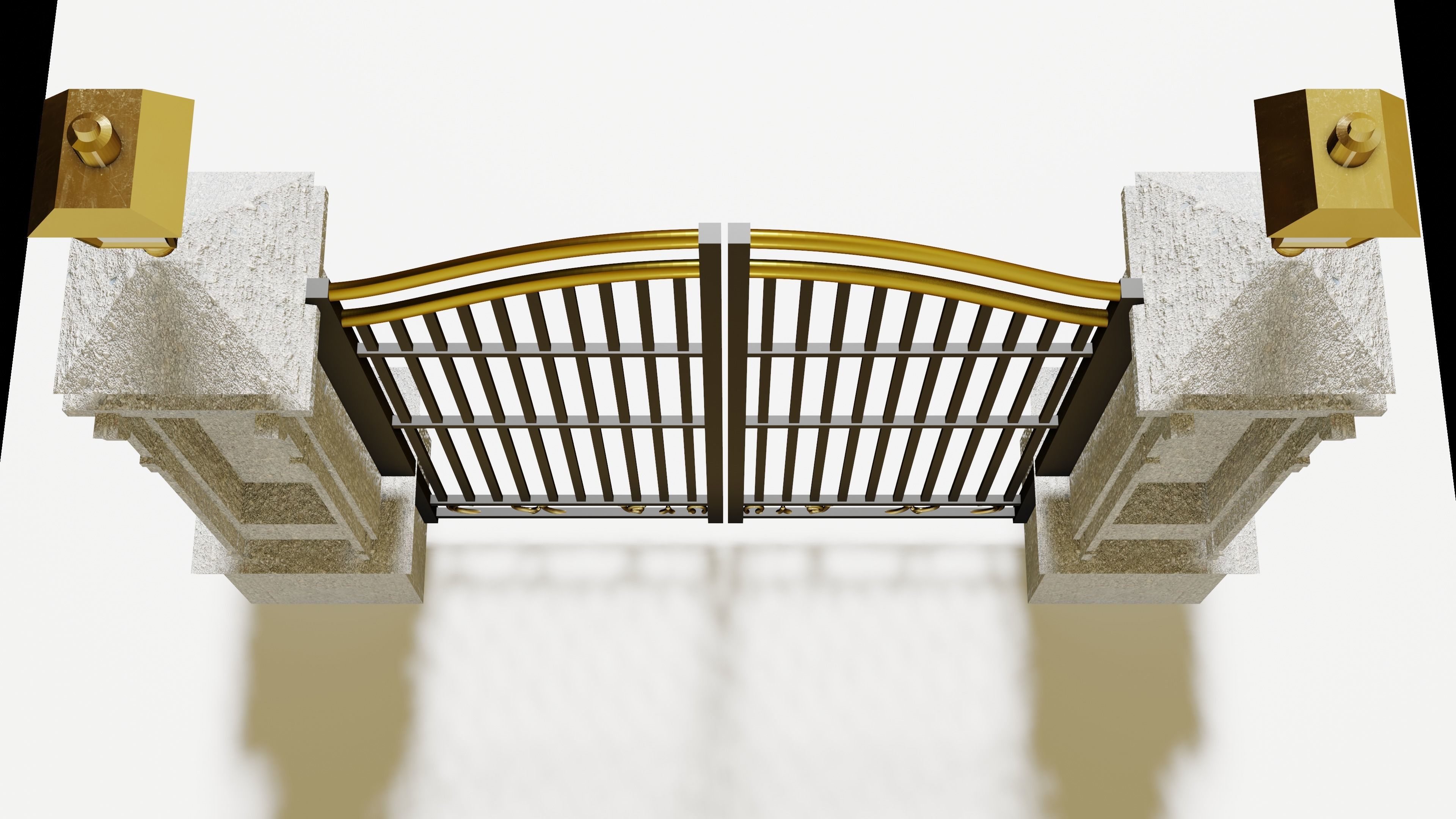 Gate Architectural 3D model_5