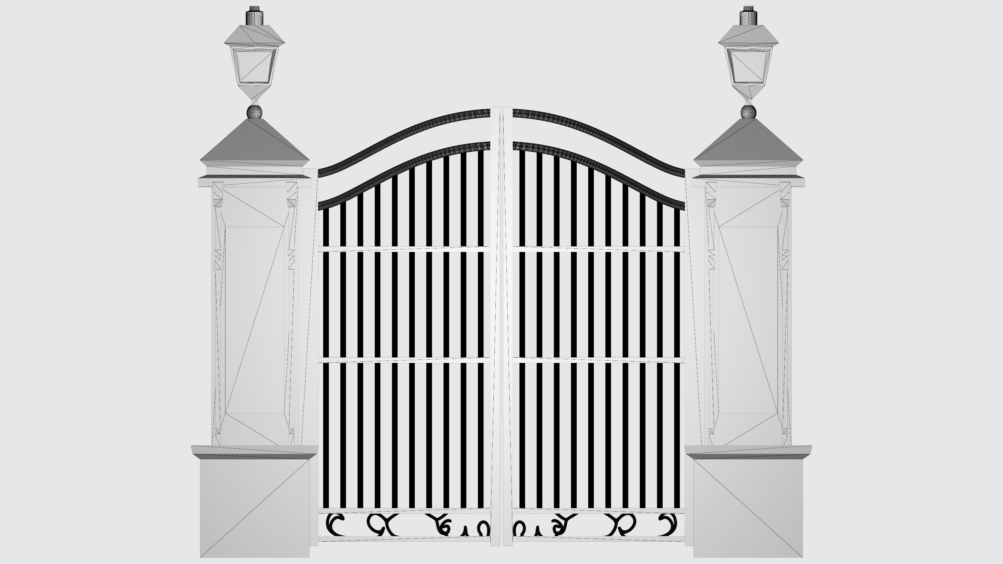 Gate Architectural 3D model_6