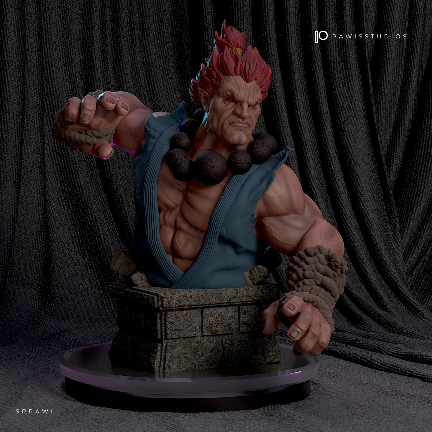 Akuma Street Fighter 3D print model_7