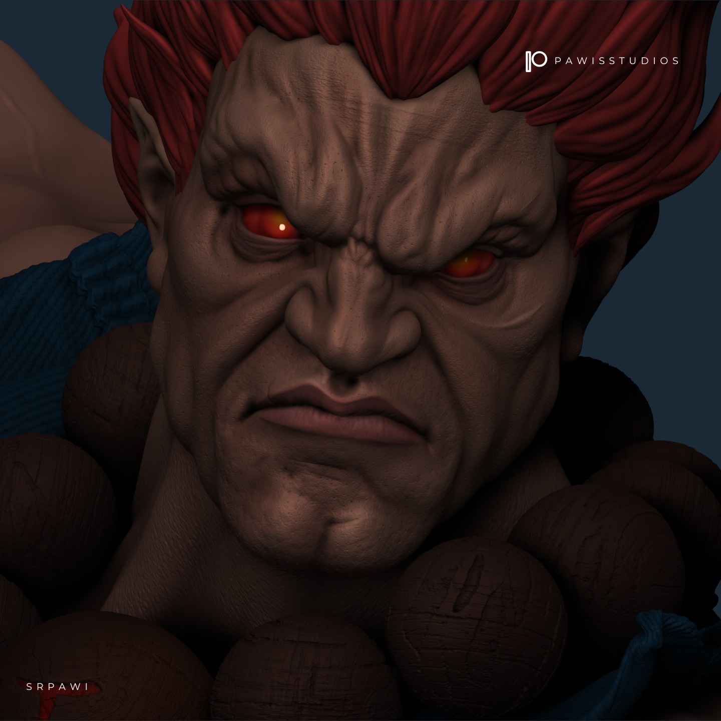 Akuma Street Fighter 3D print model_4