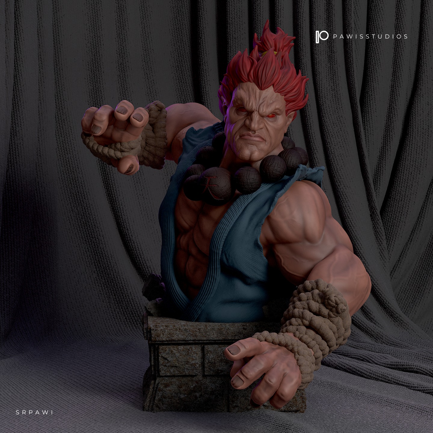 Akuma Street Fighter 3D print model_8