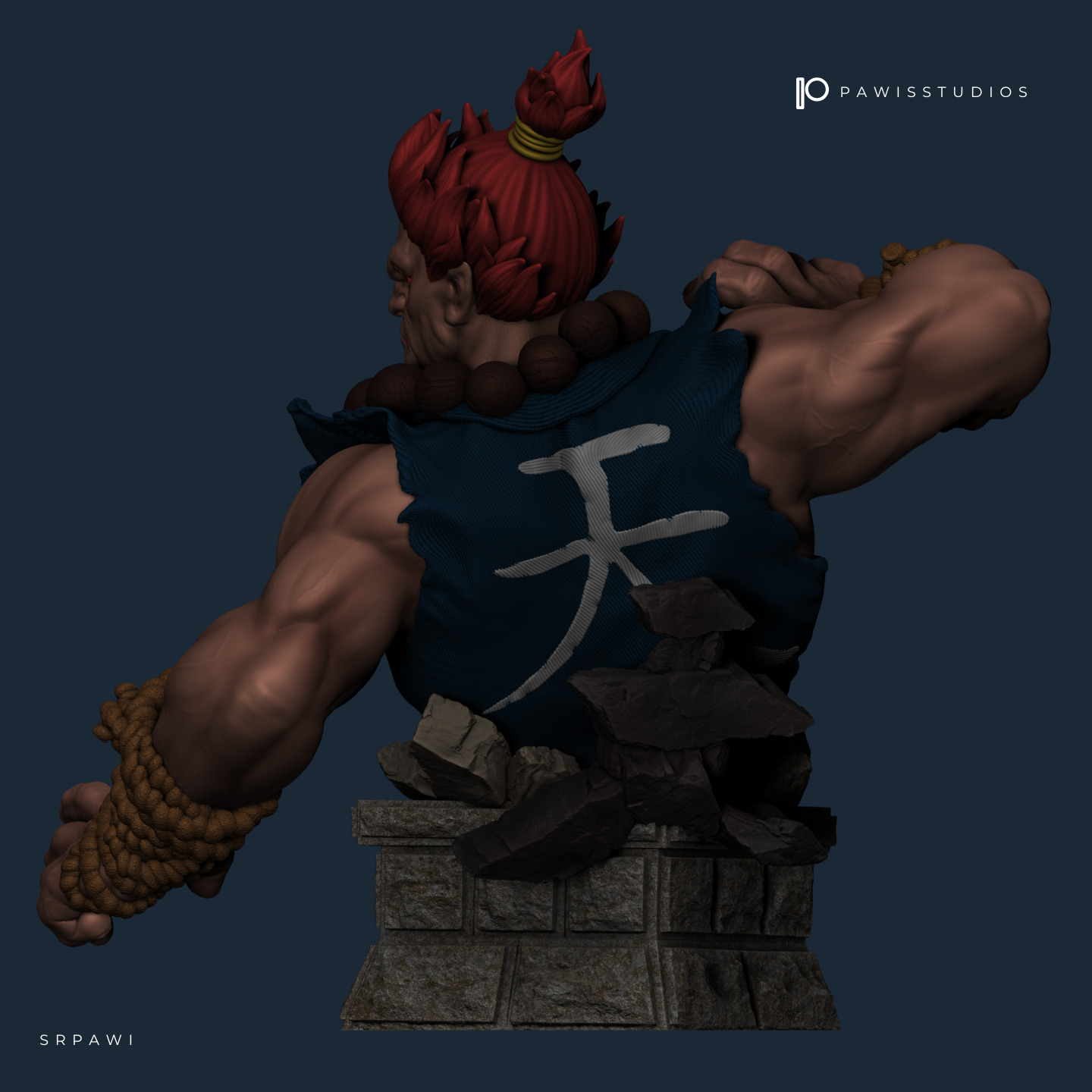 Akuma Street Fighter 3D print model_6