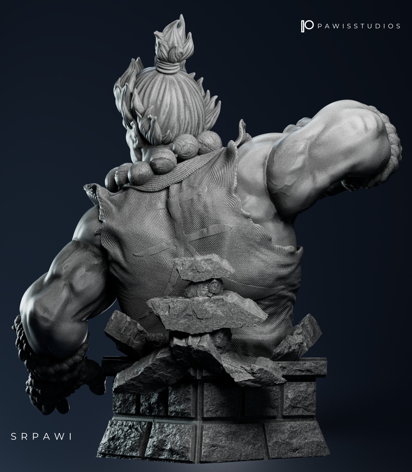 Akuma Street Fighter 3D print model_1