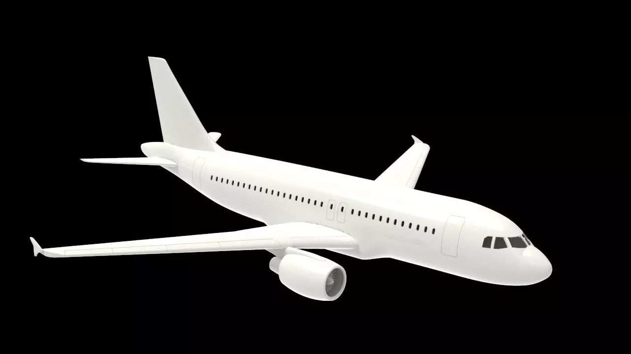Airbus A319 3D print model