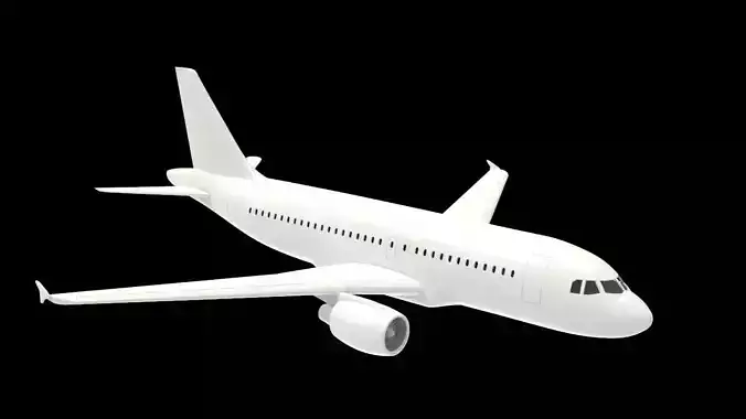 Airbus A319  3D print model