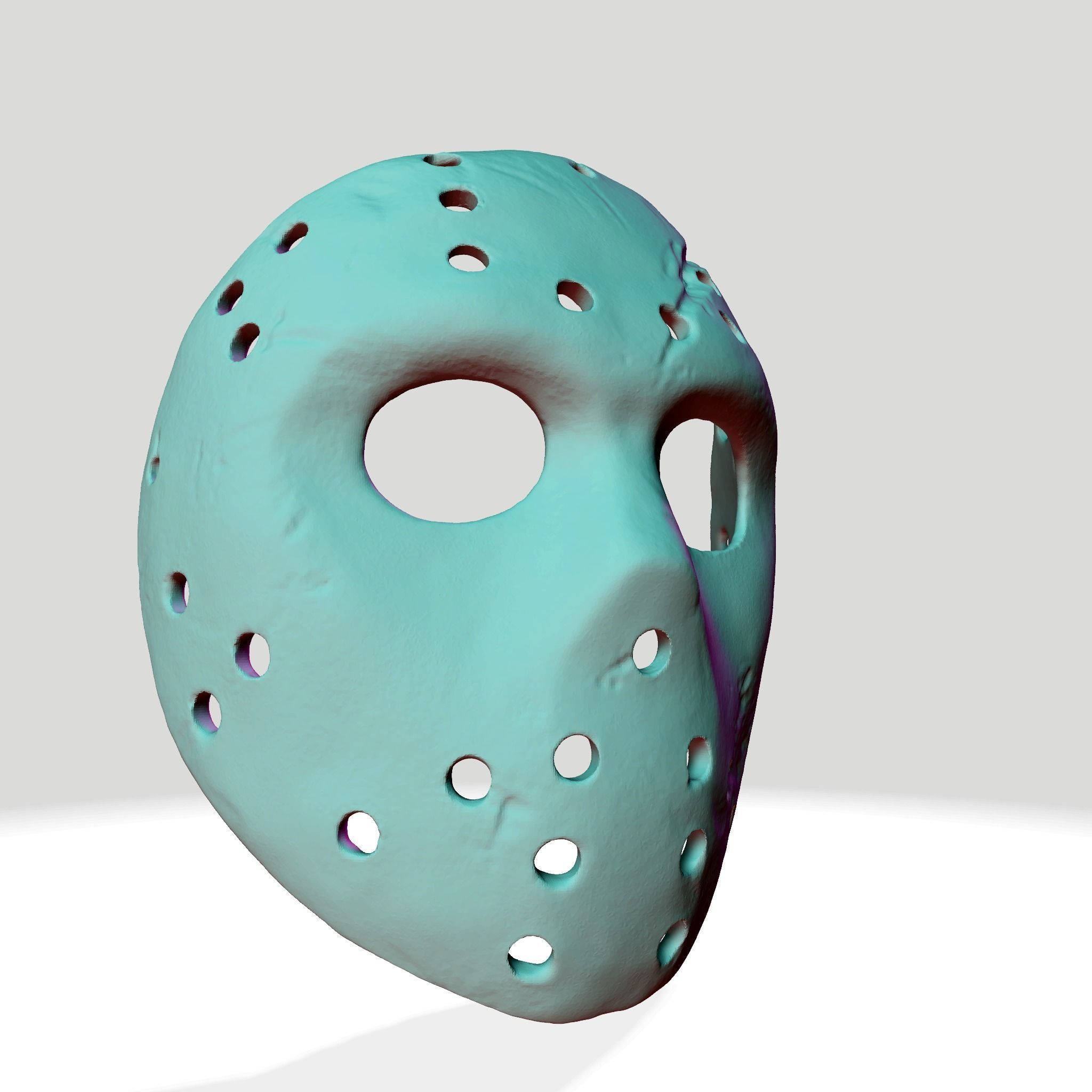 Jason X Voorhees hockey mask 3D print model_1