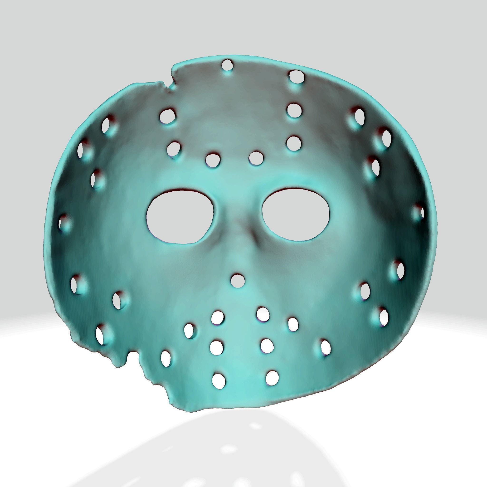 Jason X Voorhees hockey mask 3D print model_4