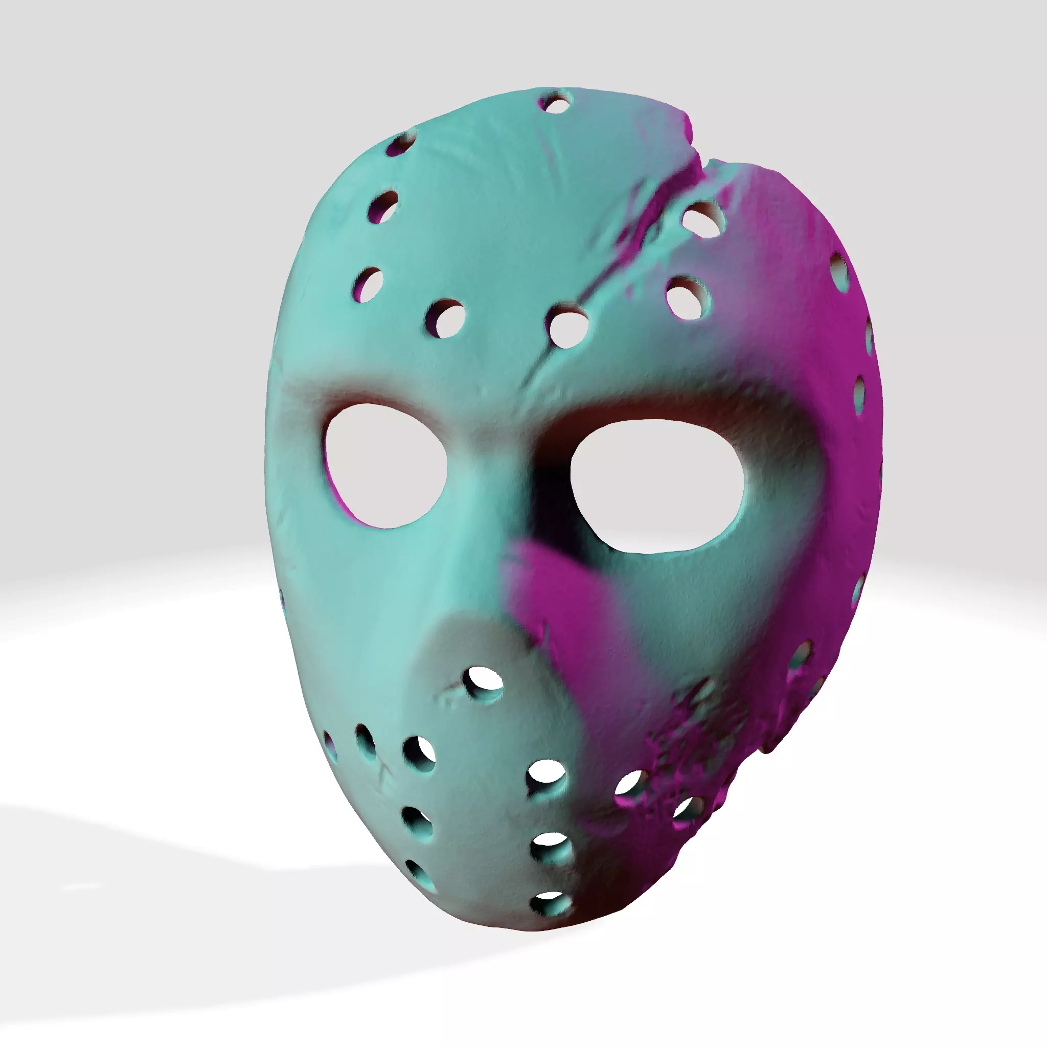 Jason X Voorhees hockey mask 3D print model_0
