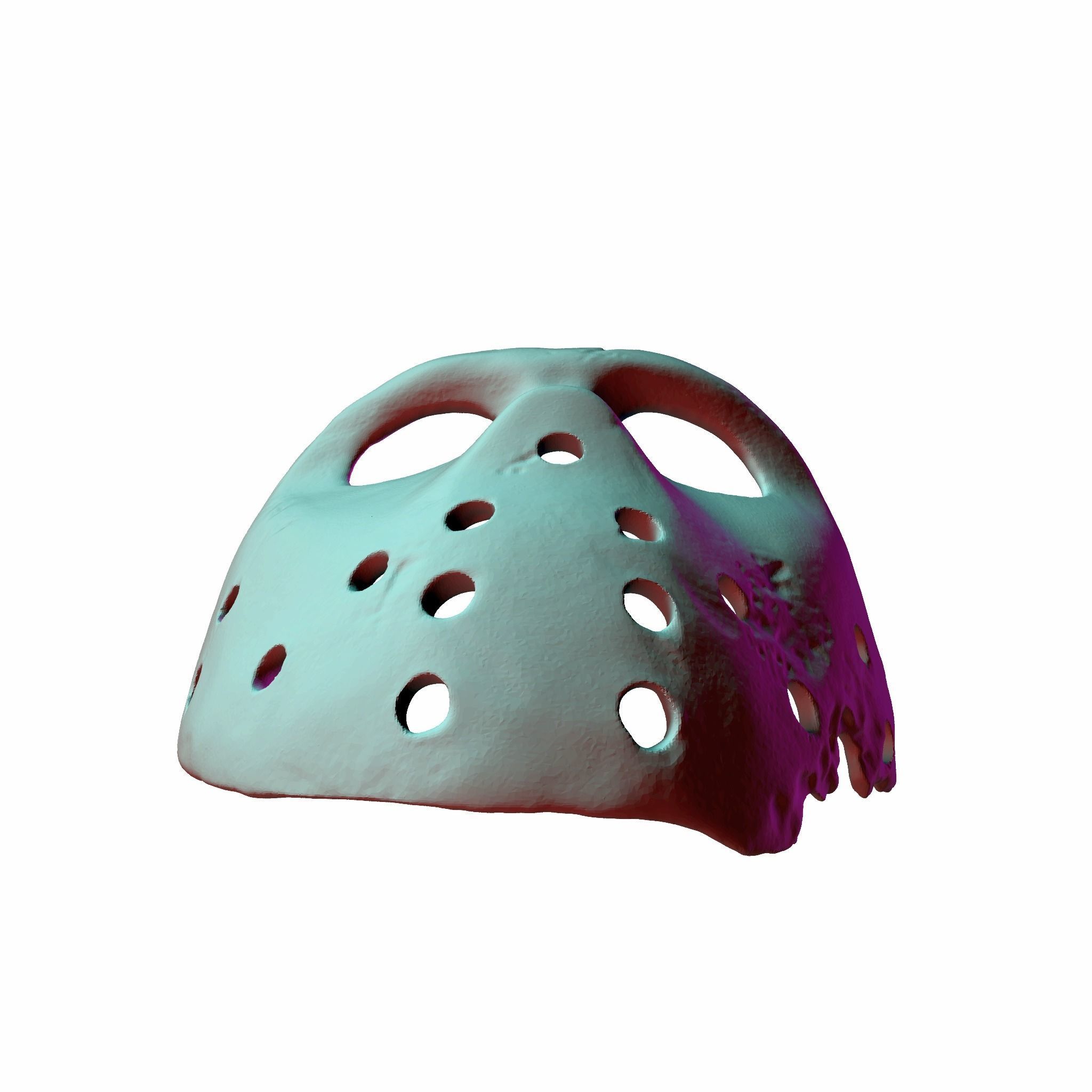 Jason X Voorhees hockey mask 3D print model_3