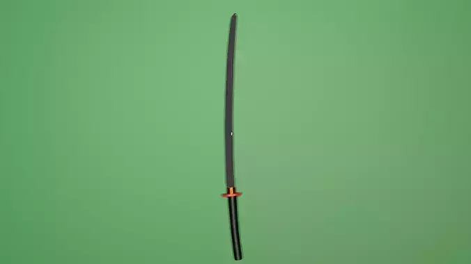 Blade of Legends 3D Modeled Katana Unsheathed 3D model