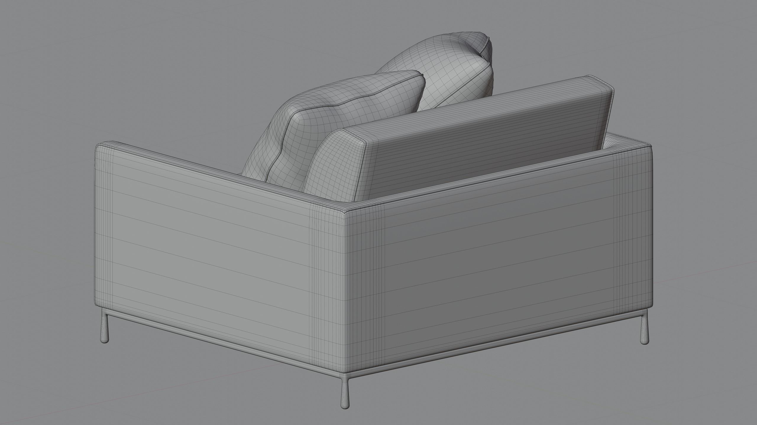 Heavenly 1-Seater Sofa 3D model_6